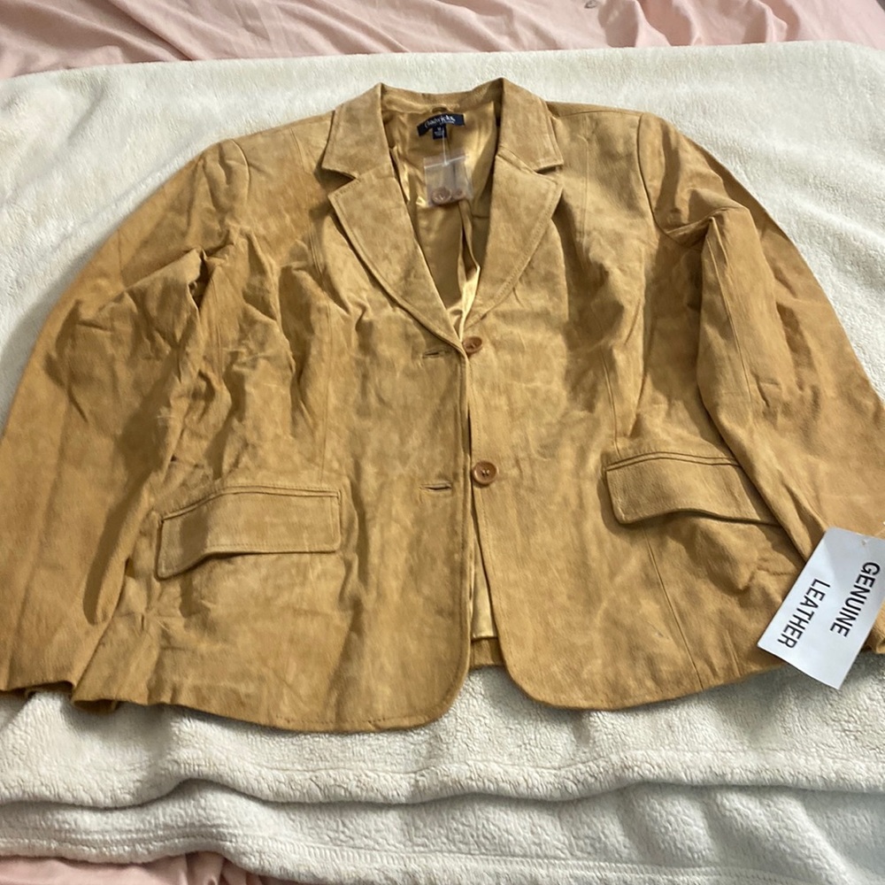 Suede blazer